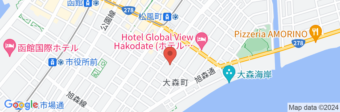 ホテル函館ロイヤル シーサイド (BBHホテルグループ)の地図