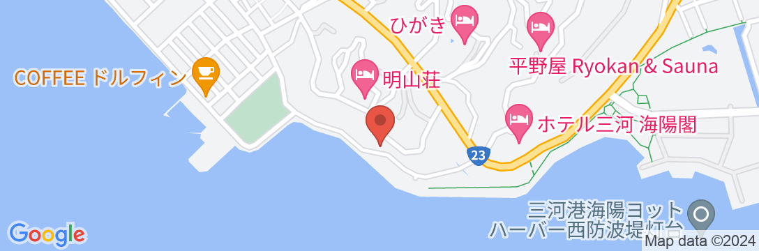 三谷温泉 松風園の地図