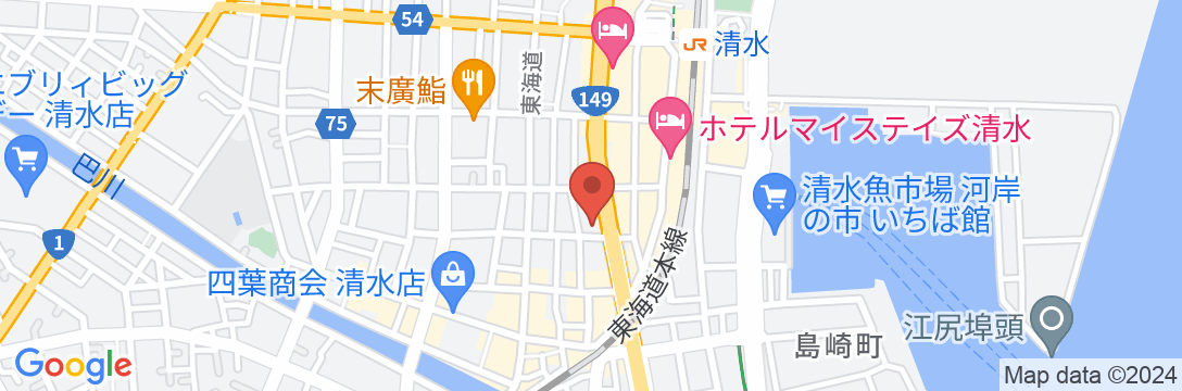 キヨナミホテルの地図