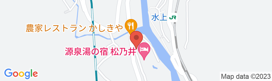 水上温泉 源泉湯の宿 松乃井の地図