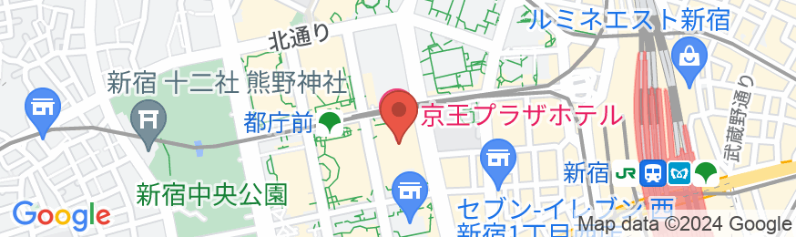 京王プラザホテルの地図
