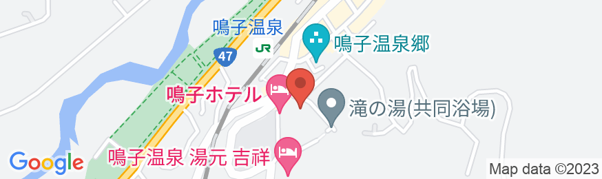 鳴子温泉 源蔵の湯 鳴子観光ホテルの地図
