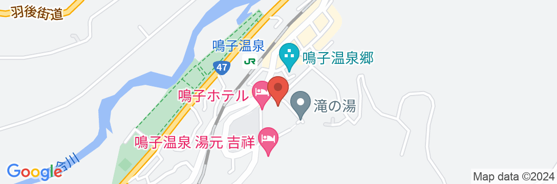 鳴子温泉 源蔵の湯 鳴子観光ホテルの地図