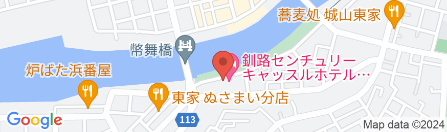 釧路センチュリーキャッスルホテルの地図