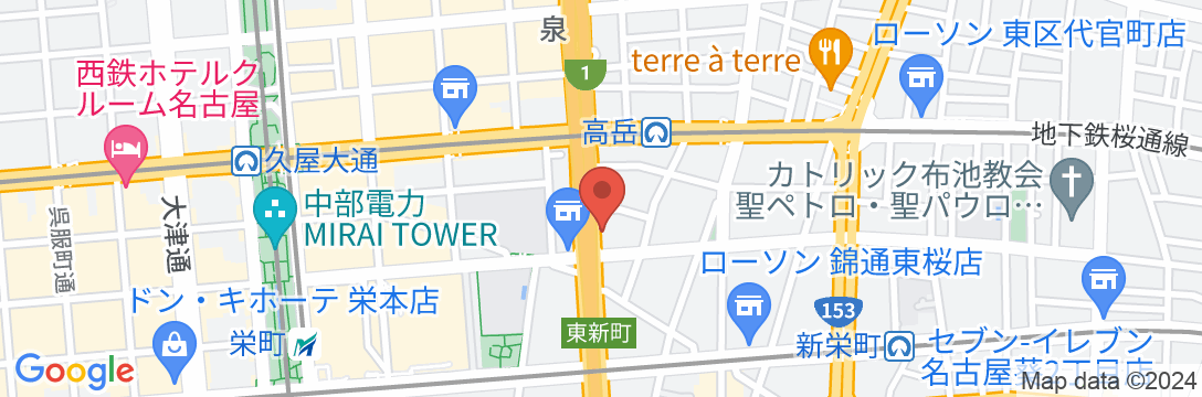 第二富士ホテル名古屋の地図