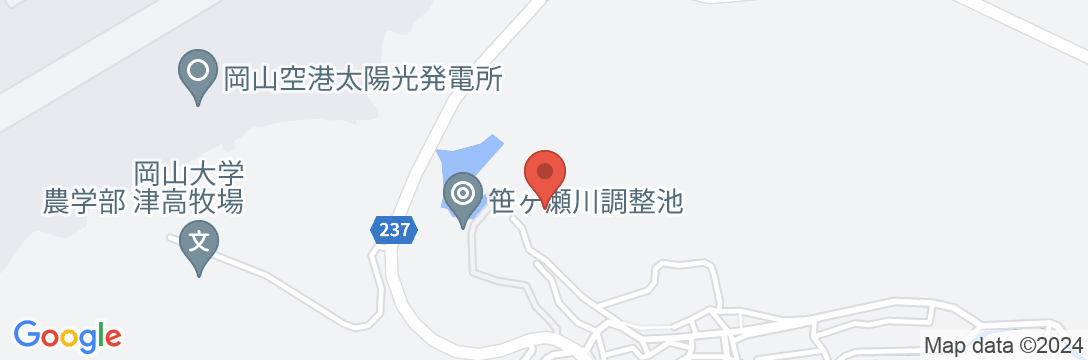 岡山空港温泉 レスパール藤ヶ鳴の地図