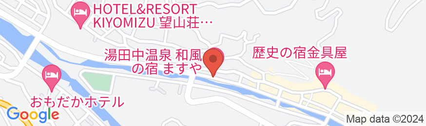 湯田中温泉 和風の宿 ますやの地図