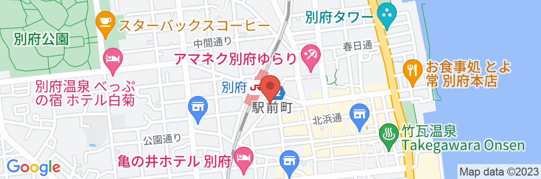別府駅前 ホテルシーウェーブ別府の地図