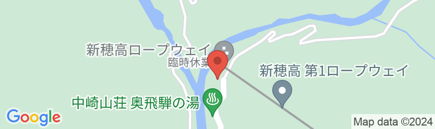 新穂高温泉 ホテル穂高の地図