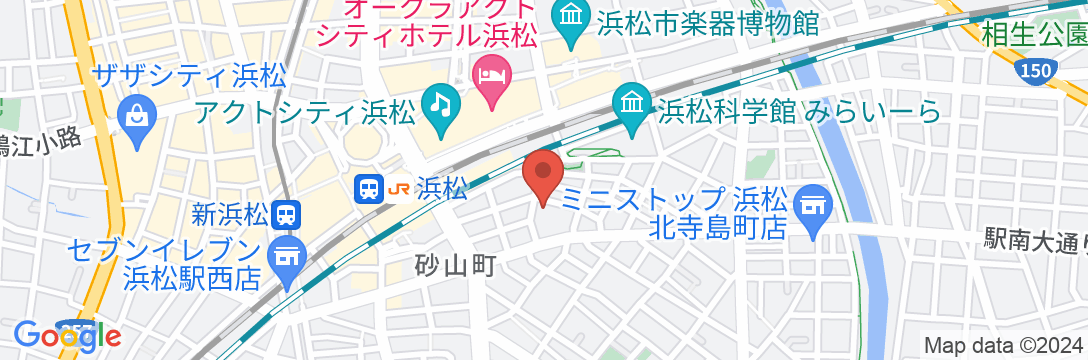 ホテルセレクトイン浜松駅前の地図