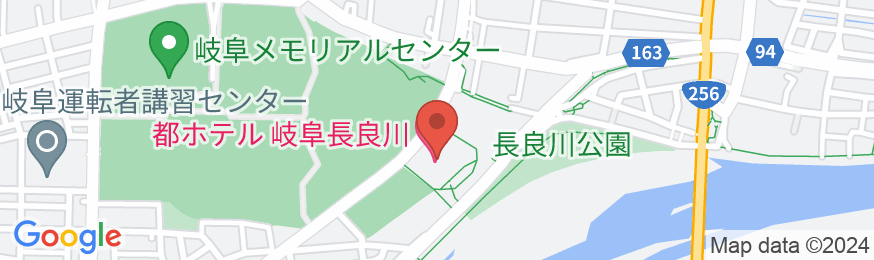 都ホテル 岐阜長良川(旧:岐阜都ホテル)の地図