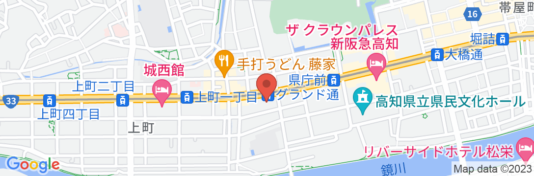 オリエントホテル高知の地図