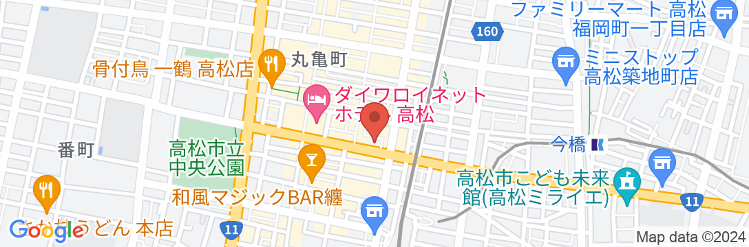 ロイヤルパークホテル高松の地図