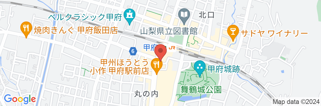 甲府ターミナルホテルの地図