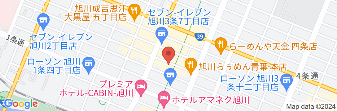 旭川サンホテルの地図