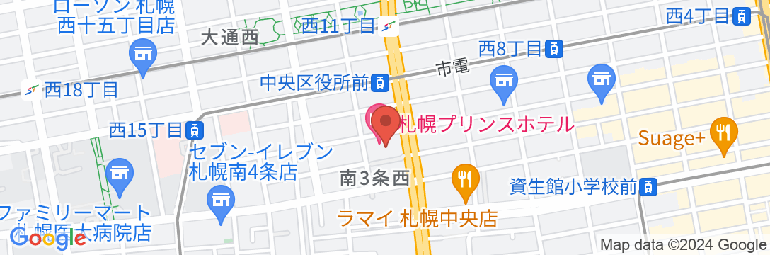 札幌プリンスホテルの地図
