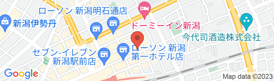 ホテルサンルート新潟の地図