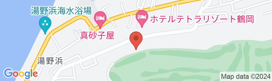 ホテルテトラリゾート鶴岡の地図