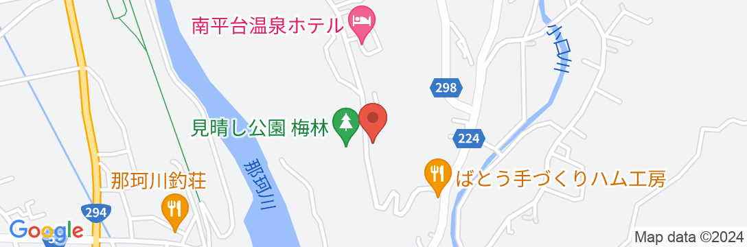栃木 那須 馬頭温泉郷 南平台温泉ホテルの地図