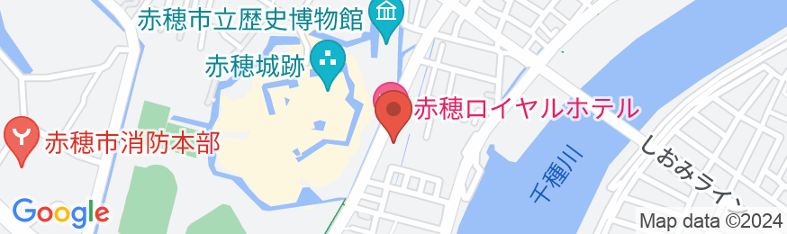 赤穂ロイヤルホテルの地図
