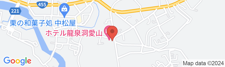 ホテル龍泉洞愛山の地図