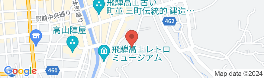 飛騨高山温泉 宝生閣の地図