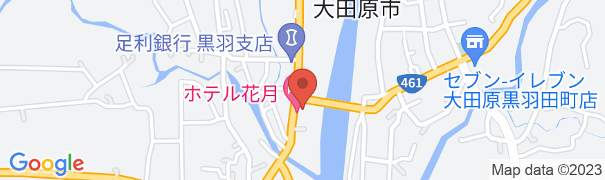 ホテル花月<栃木県>の地図