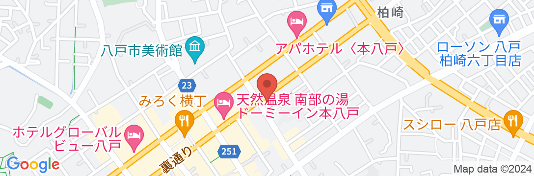 ホテルセレクトイン八戸中央の地図