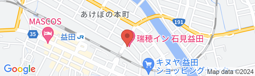 瑞穂イン石見益田(旧:マスダセントラルホテル)の地図