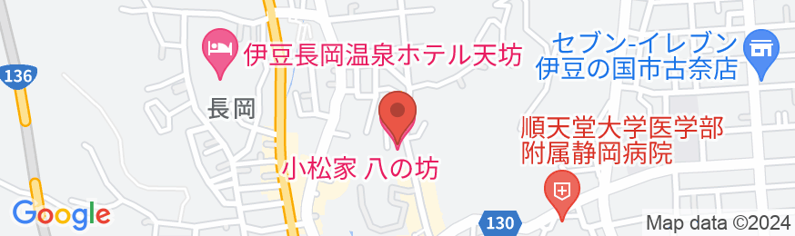 伊豆長岡温泉 小松家八の坊の地図