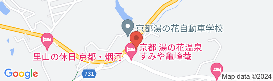 京都 湯の花温泉 すみや亀峰菴の地図