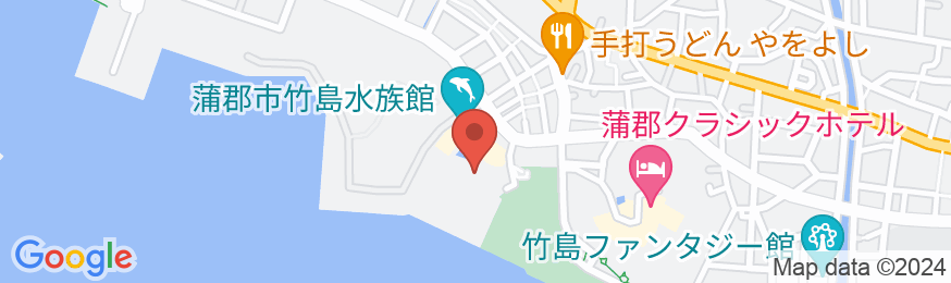 三河湾蒲郡温泉 美白泉 Tの楽園 ホテル竹島の地図