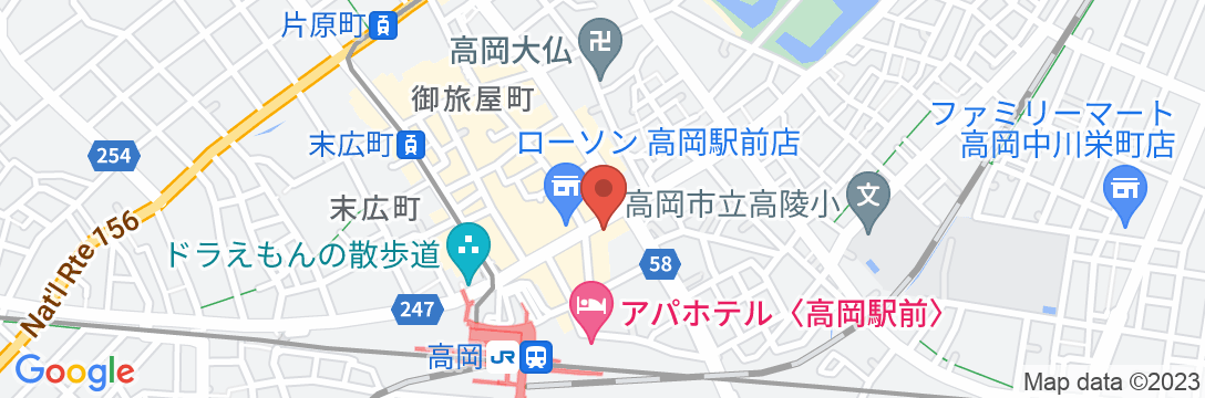 Asahi City Inn Hotelの地図