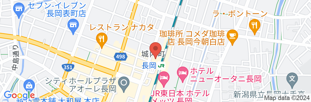 長岡ターミナルホテルの地図