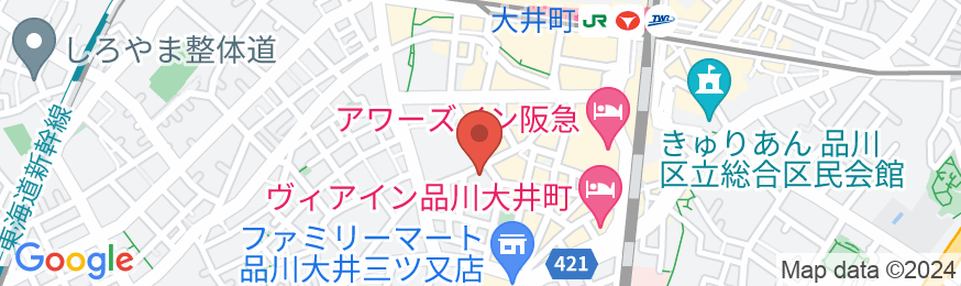 ホテルルートイン品川大井町の地図