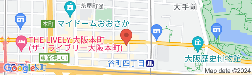 アパホテル〈大阪谷町〉の地図