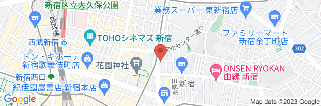 ホテル サンライト新宿の地図