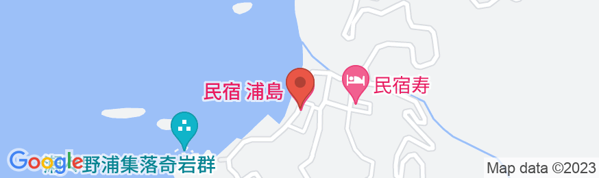 民宿・食堂 浦島<甑島・下甑島>の地図