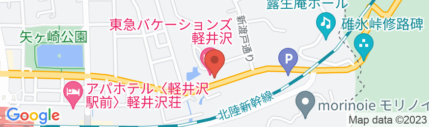 東急バケーションズ軽井沢の地図