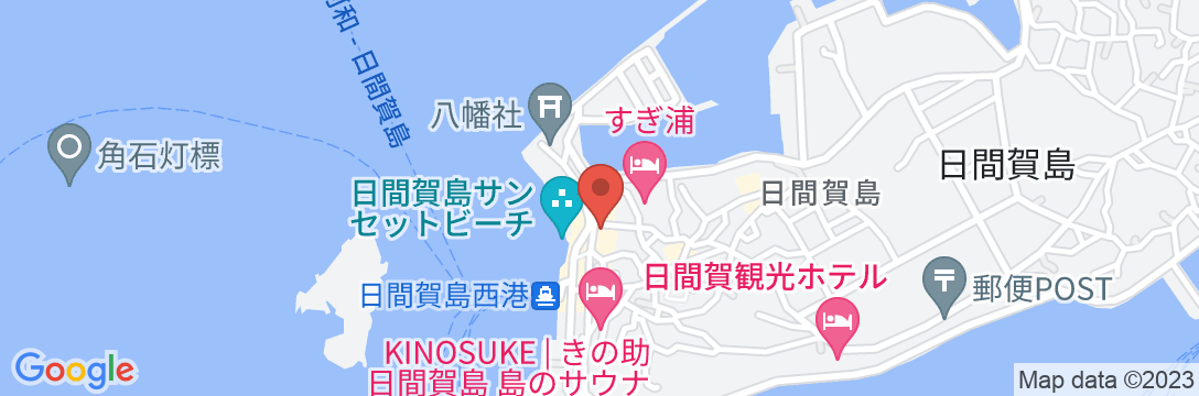 日間賀島 旅館おとはの地図