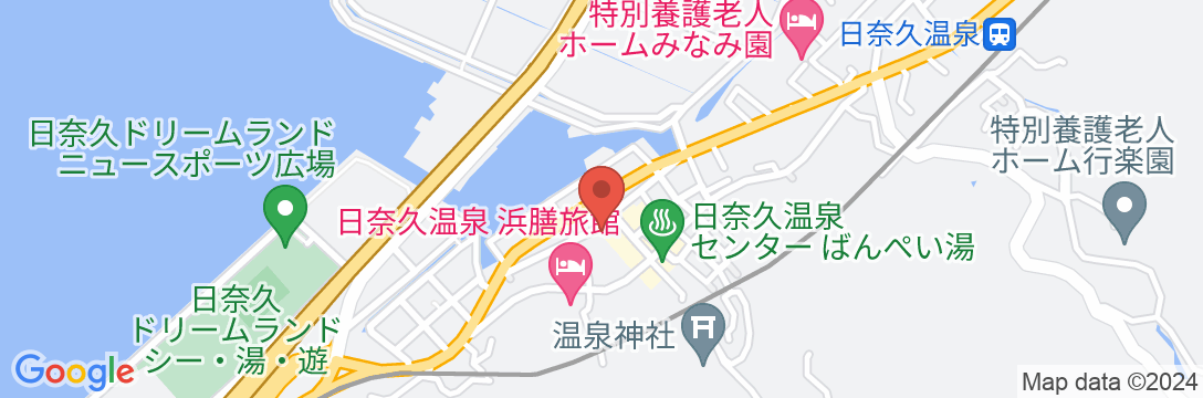 日奈久温泉 金波楼の地図