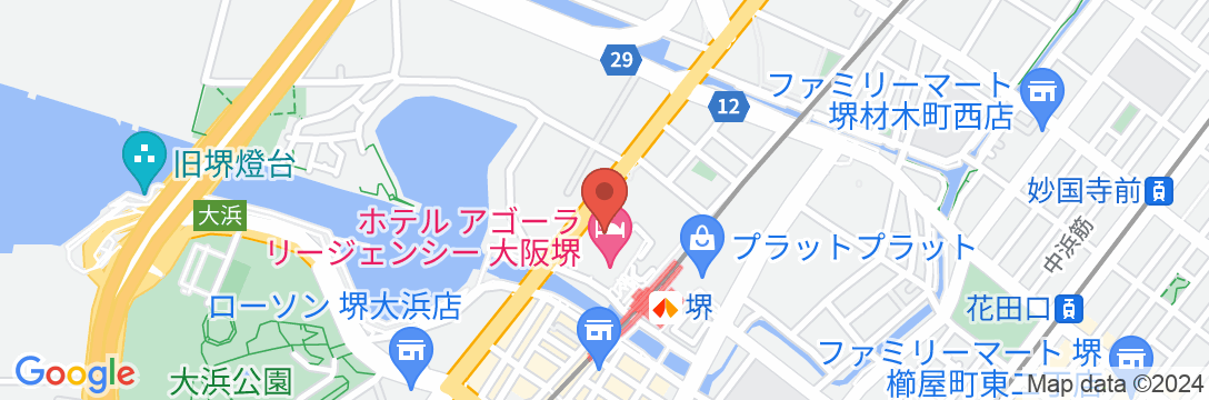 ホテル アゴーラ リージェンシー 大阪堺の地図