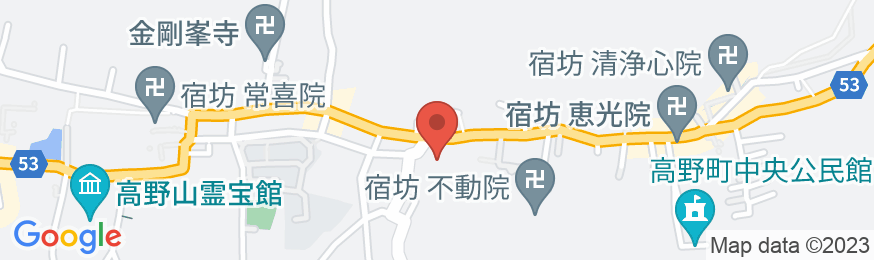 高野山別格本山 宿坊 西門院の地図