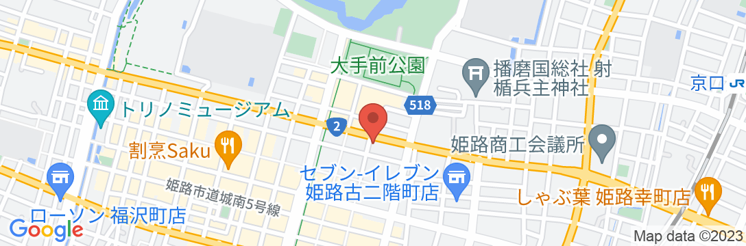 ホテルウィングインターナショナル姫路(姫路城前)の地図