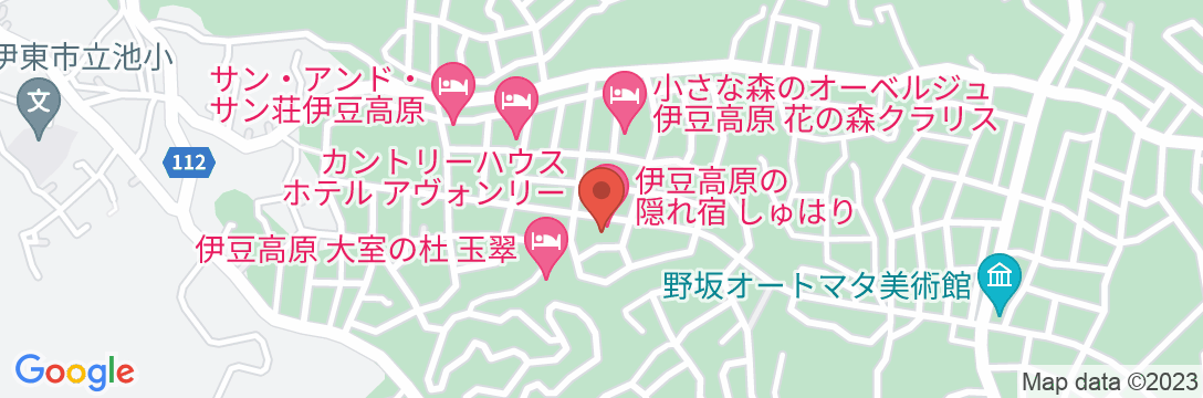 全室露天風呂付客室 伊豆高原の隠れ宿 syuhariの地図