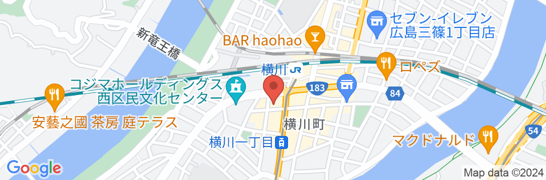 HIROSHIMAピースホテルの地図