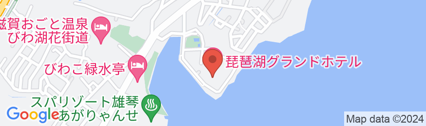 琵琶湖グランドホテル・京近江の地図