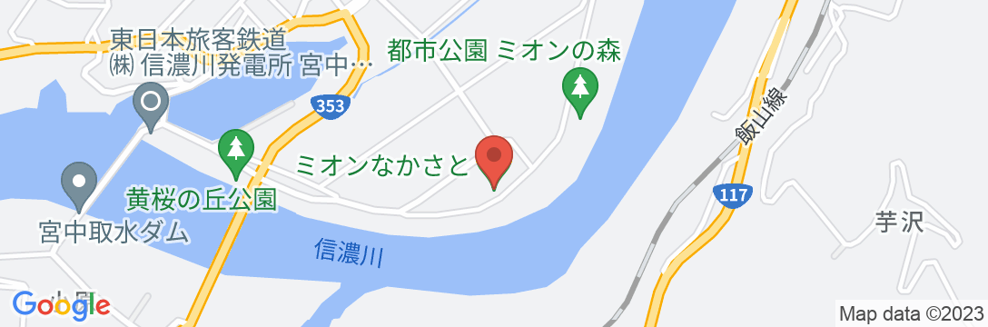 宮中島温泉 ミオンなかさとの地図