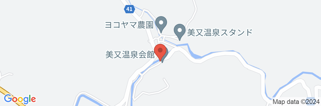 美又温泉 源泉かけ流し宿 山根旅館(2024年1月リニューアル)の地図