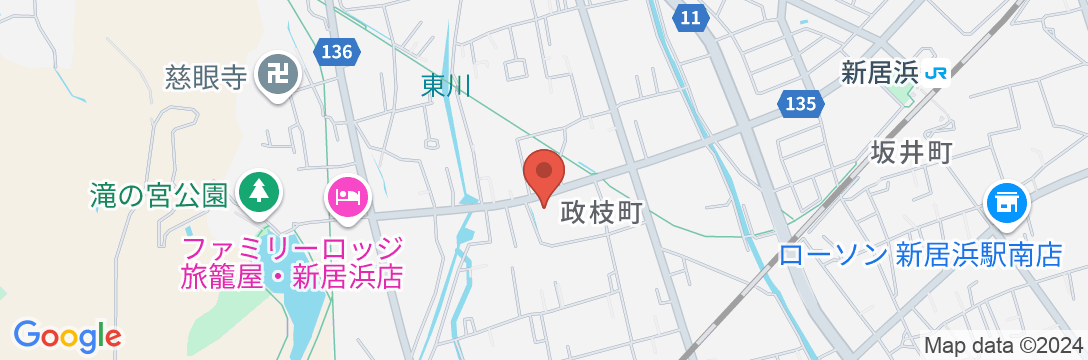 清乃家旅館の地図